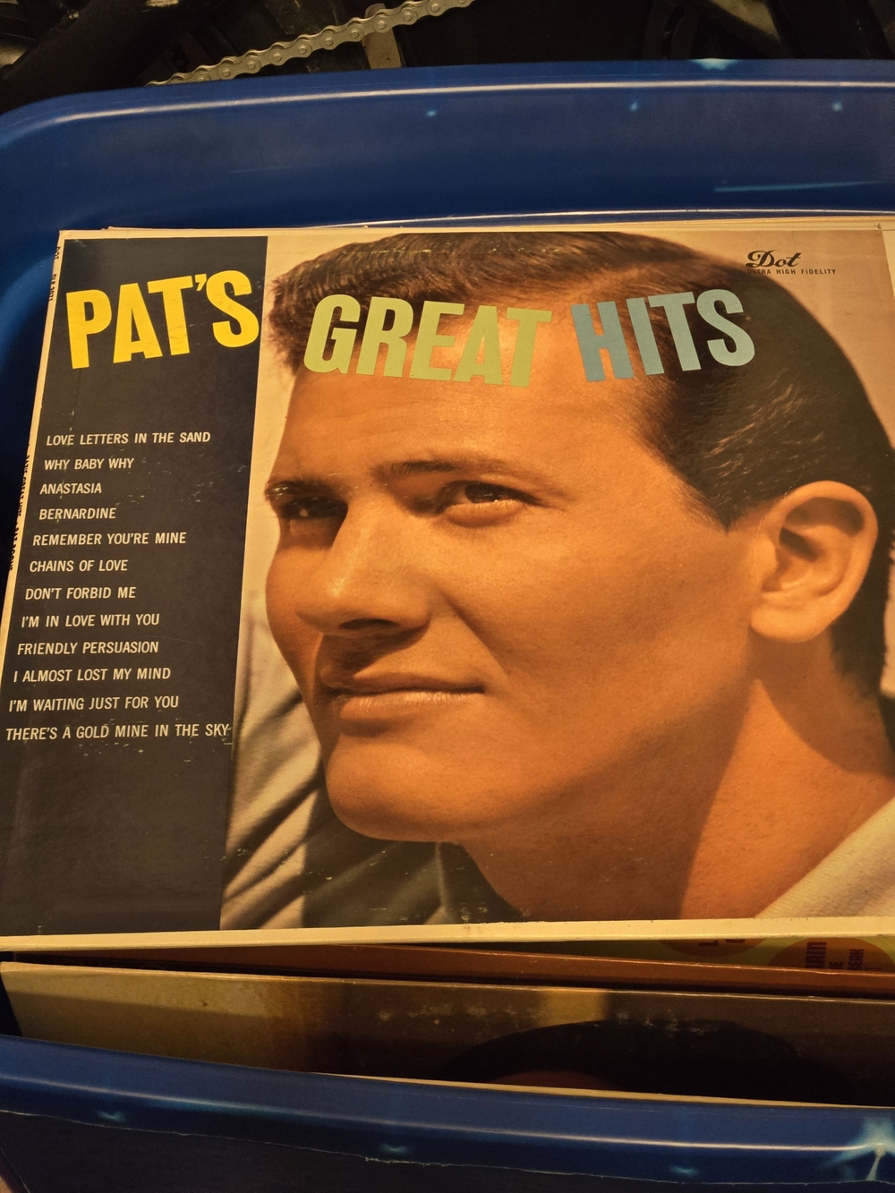 Warner Bros. Pat's Great Hits Vinyl - Brown & Blue Cover